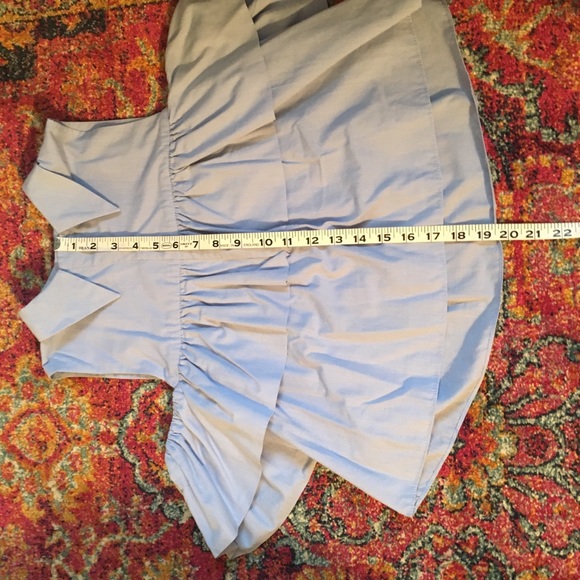 Zara Blue Top Size Small - Picture 7 of 10